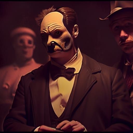 Intricate Crime Scene Inspired by Doré and Burton