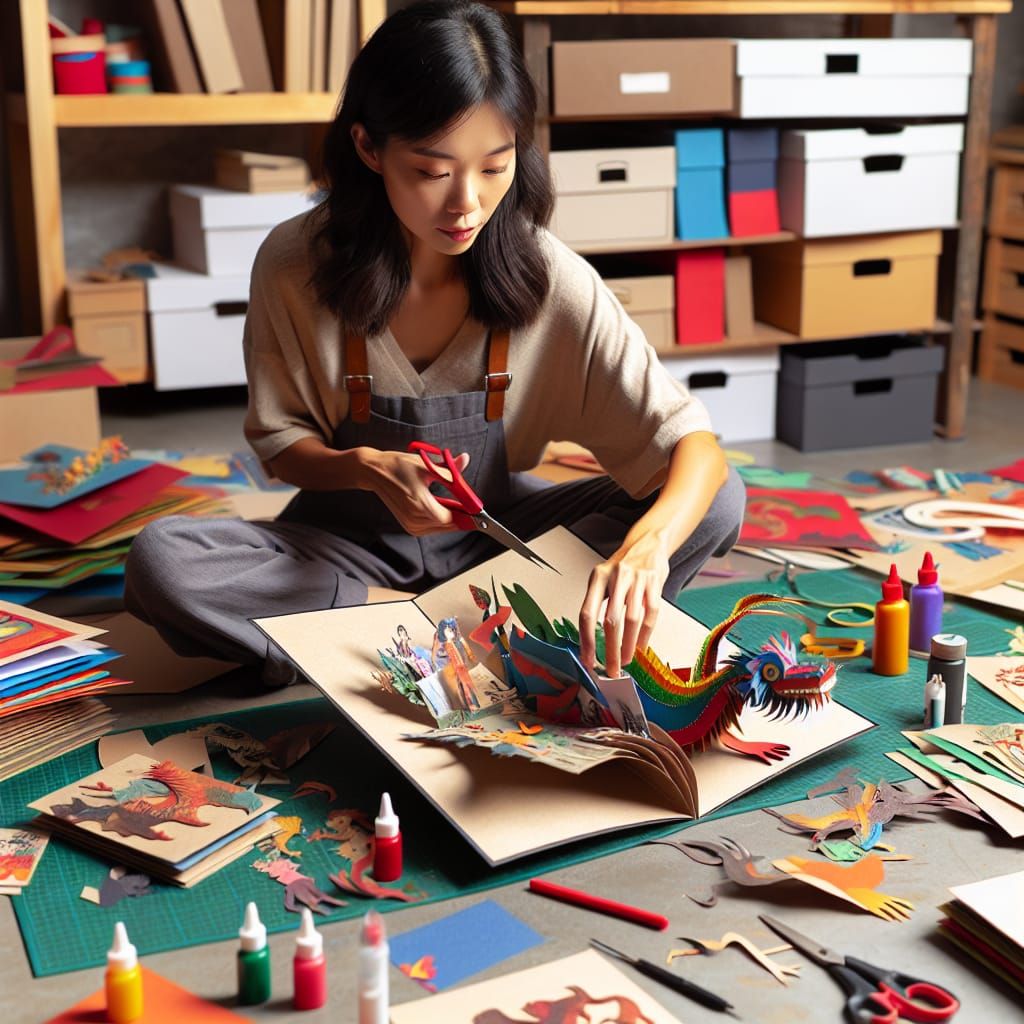 Artist Creates Engaging 3D Pop-Up Book