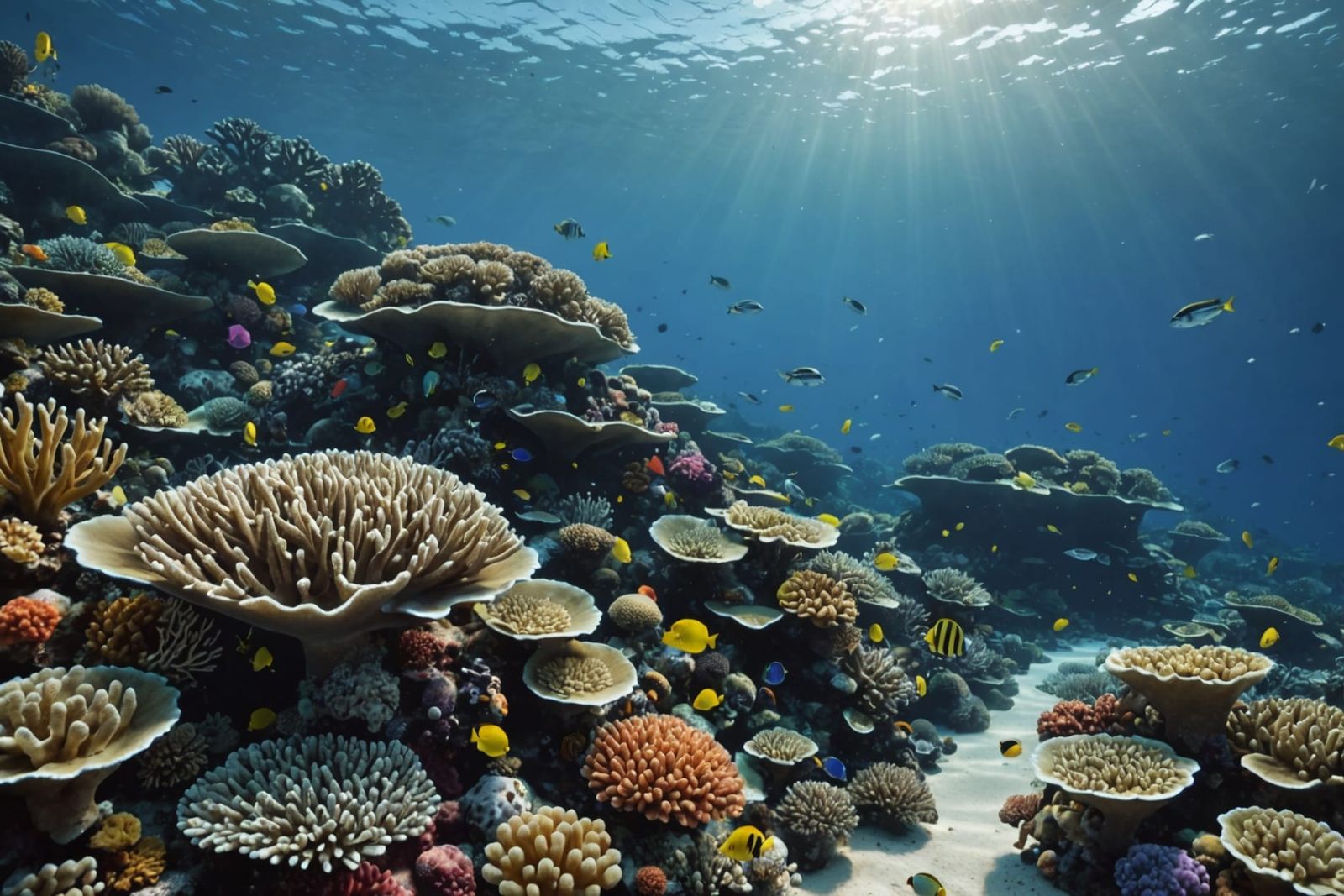 Vibrant Coral Reef Ecosystem in Ultrarealistic Detail