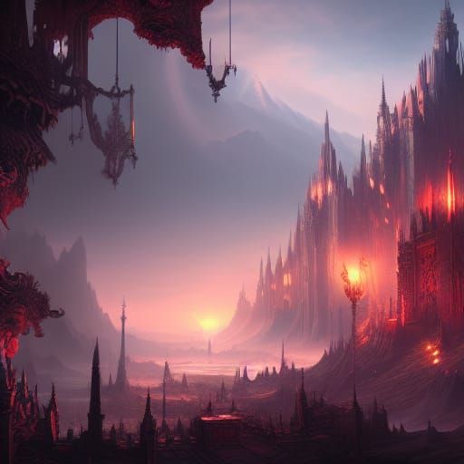 Fantastical Caraval Concept Art in Detailed Matte Painting