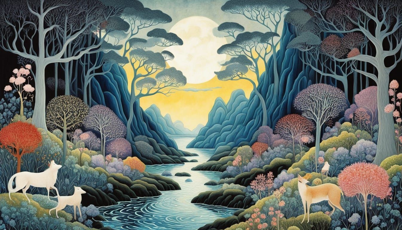 Mystical Goddess Unveils Dreamlike Fantasy Realm