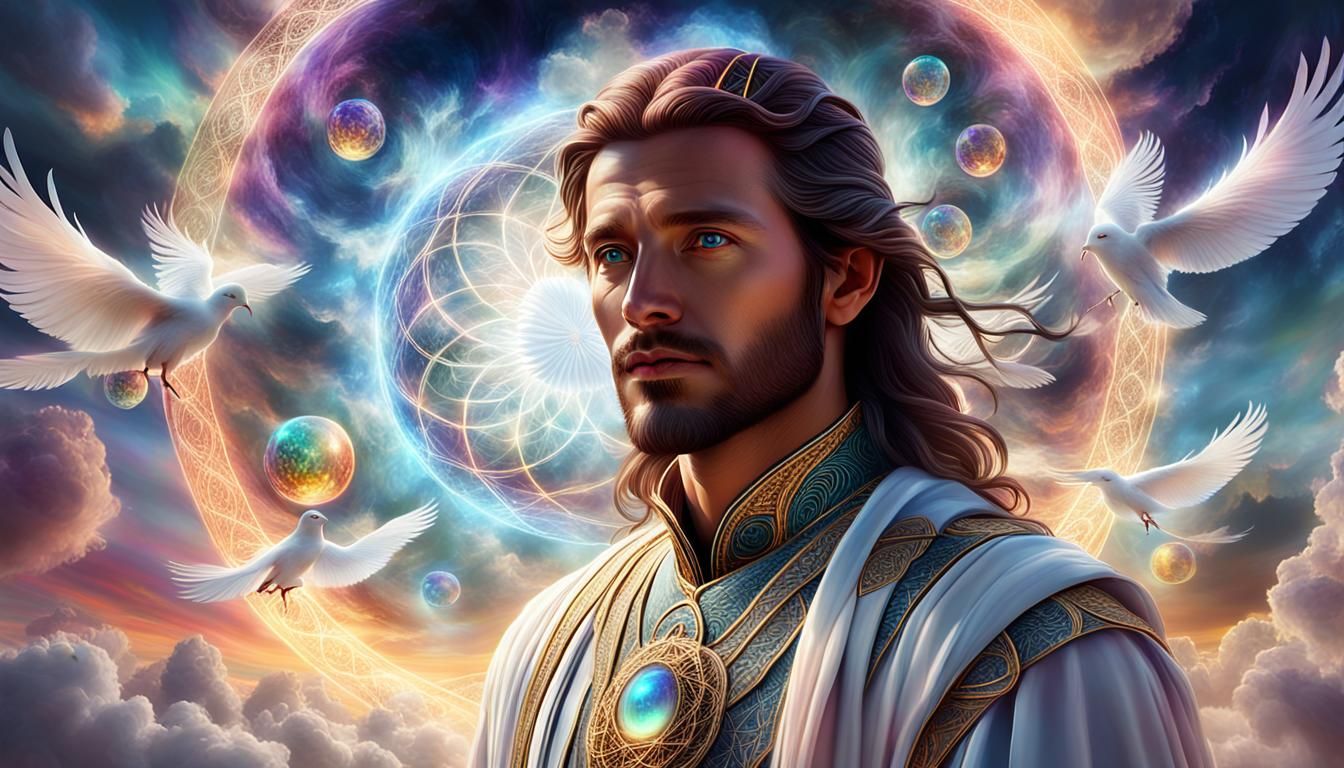 Ethereal Messengers in Dreamy Mystical Realm