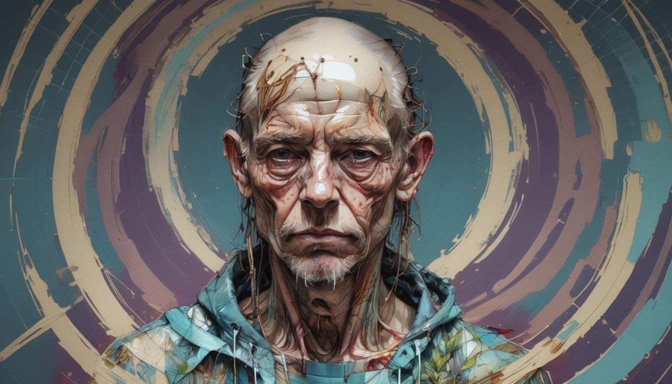 Hyperrealistic Lawyer Portrait in Mixed Media Style