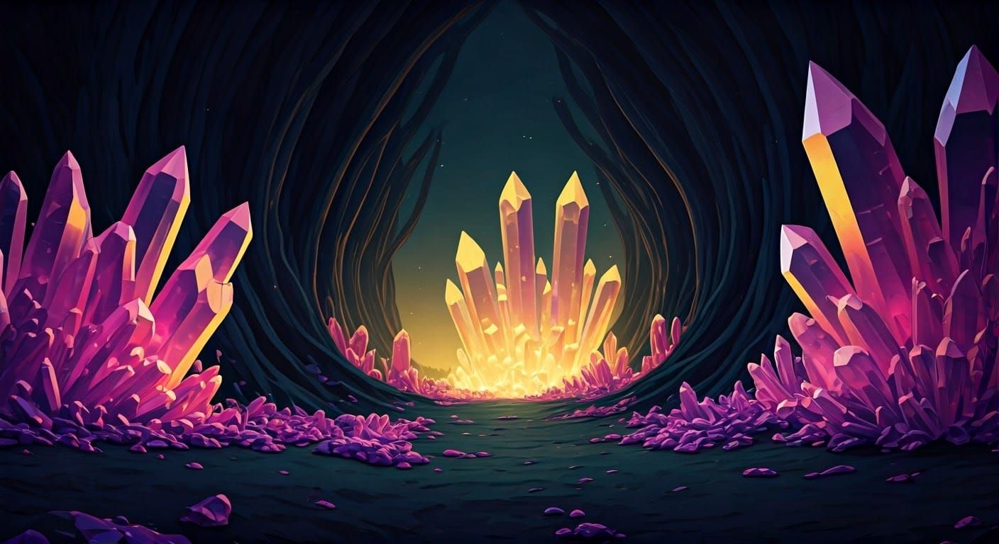 Crystal Wonders in Dark Fantasy