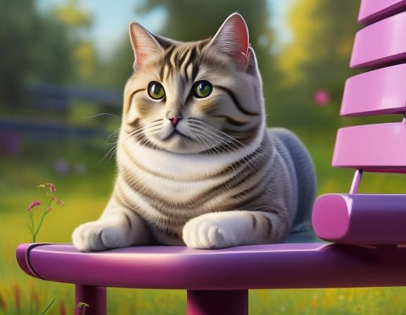 Hyperrealistic Portrait of a British Shorthair Cat