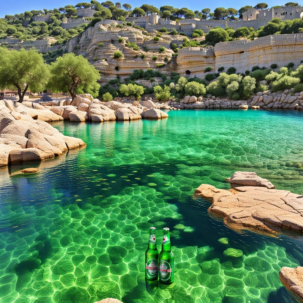 Humorous Heineken Beer and Majorca Ad Slogan