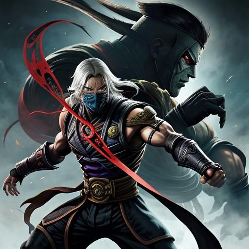 Mortal Kombat Scene in Anime Style