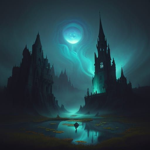 Medieval Village Transformed by Cosmic Forces