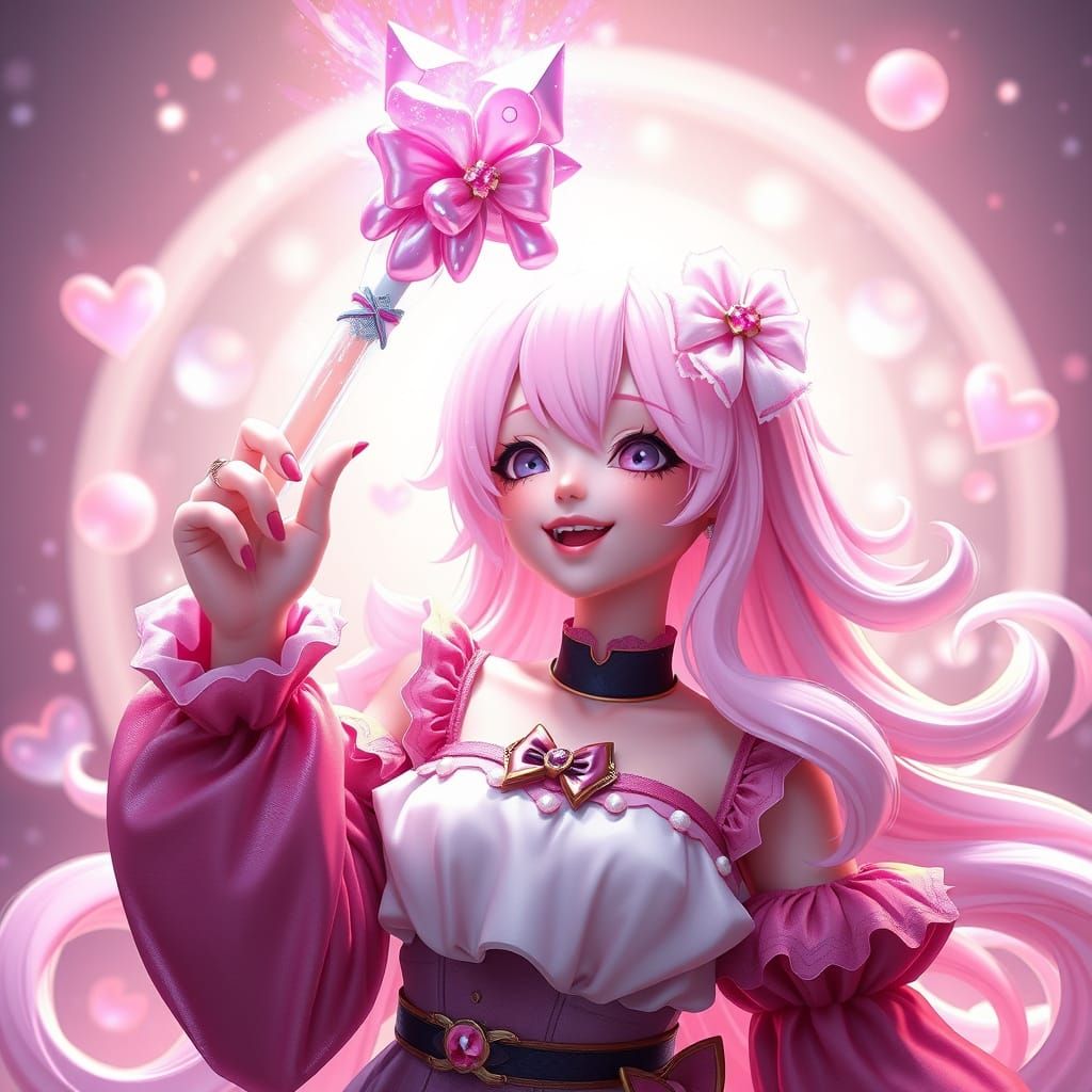 Lulu in Vibrant Anime Art with Sparkling Details