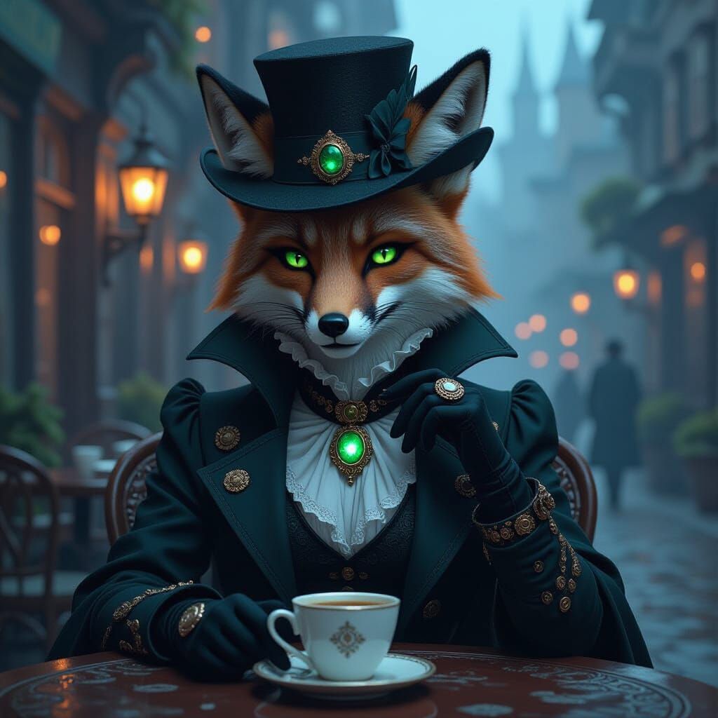 Irene Adler: Steampunk Fox in Gothic City