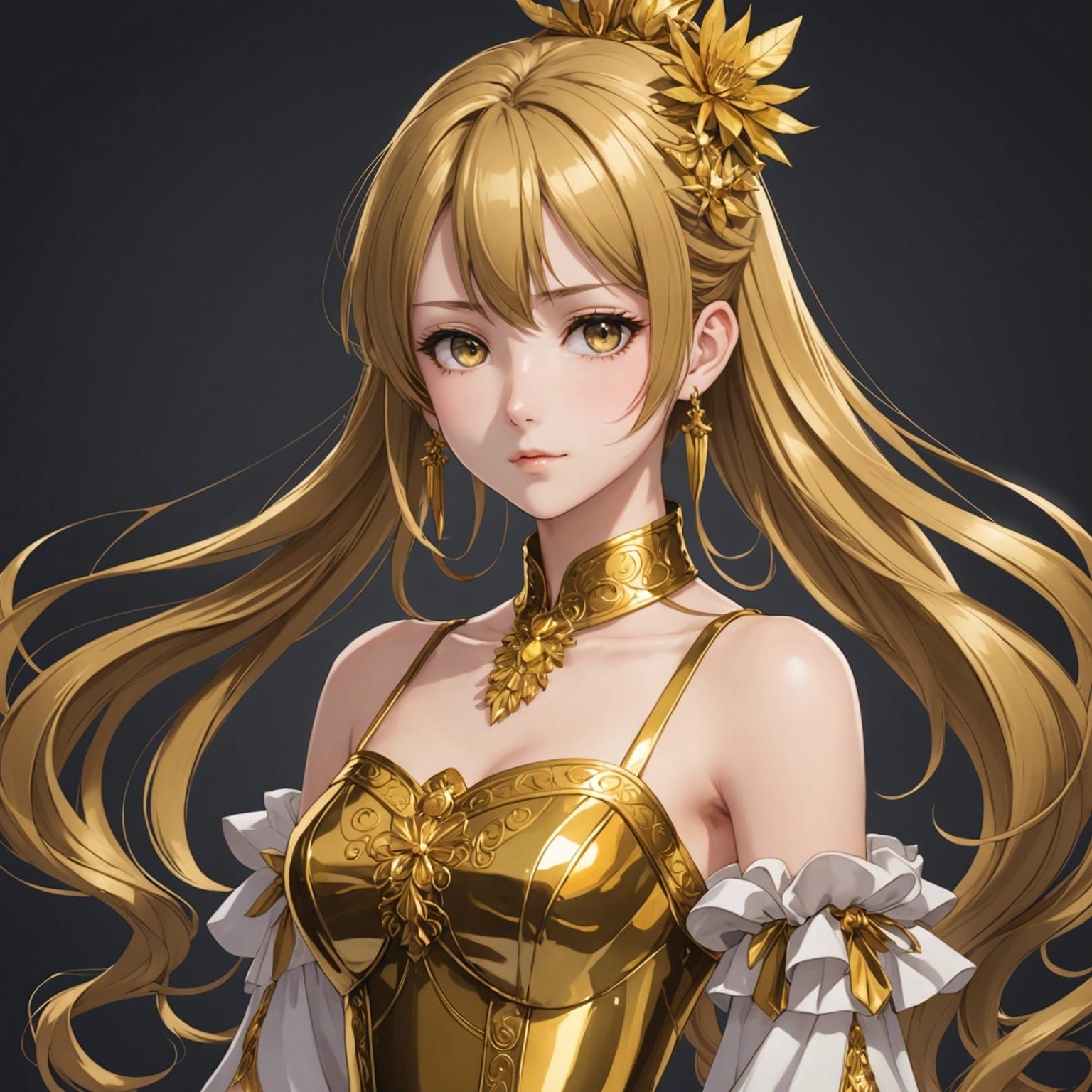 Golden Anime Girl