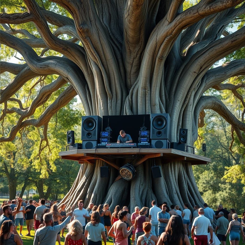 Treehouse Party Oasis in Lush Park