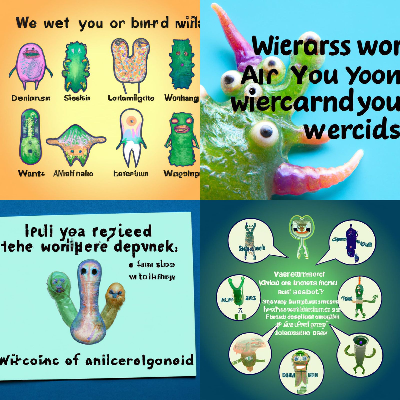Funny Tag-Yourself Meme Featuring Weird Bacteria Creature