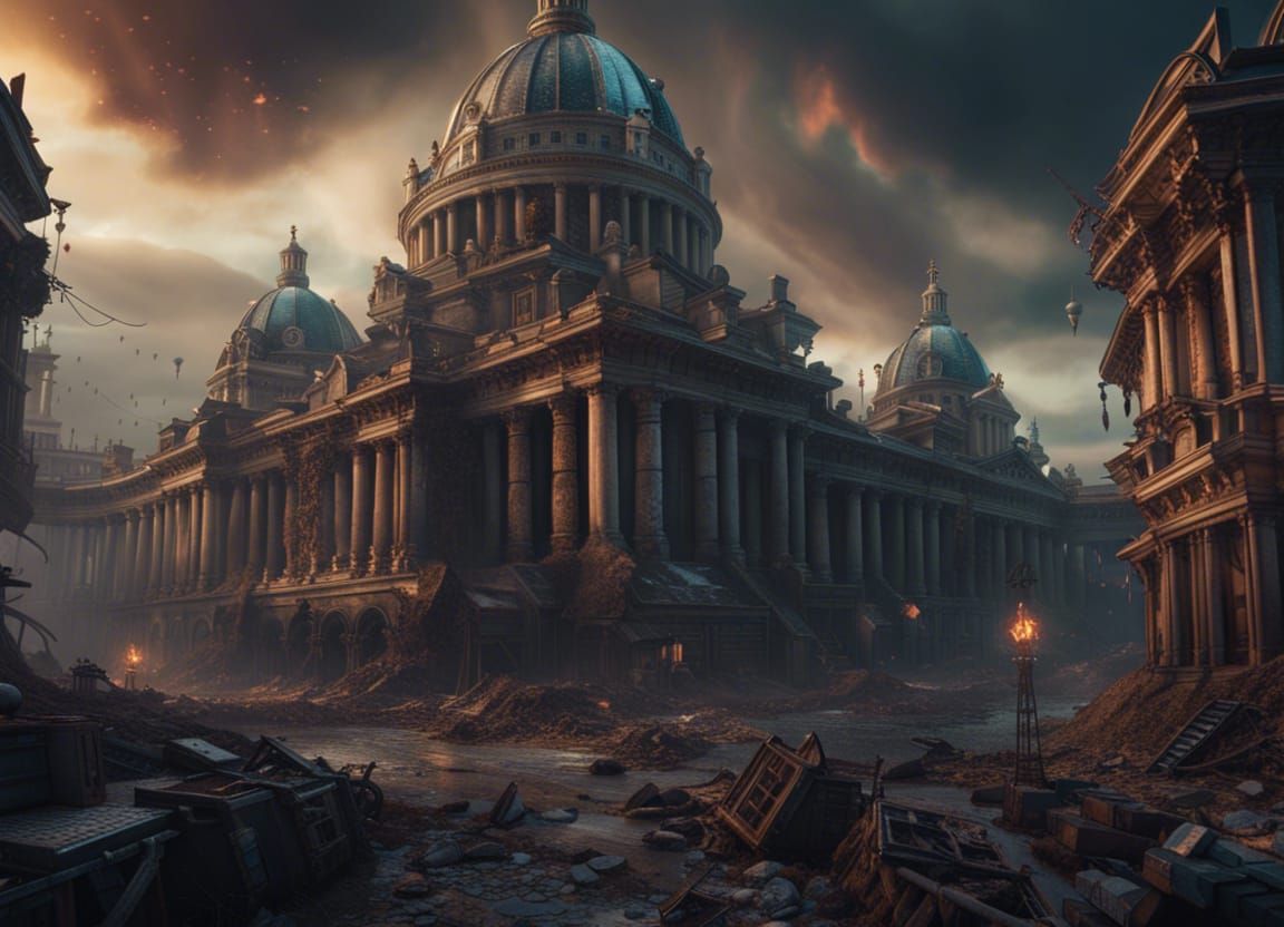 World War 3: Detailed Matte Painting in 8K