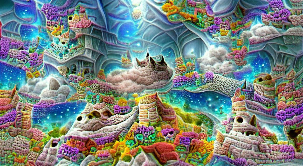 Psychedelic Dreamscape: 3D Abstract Surrealism in 8K