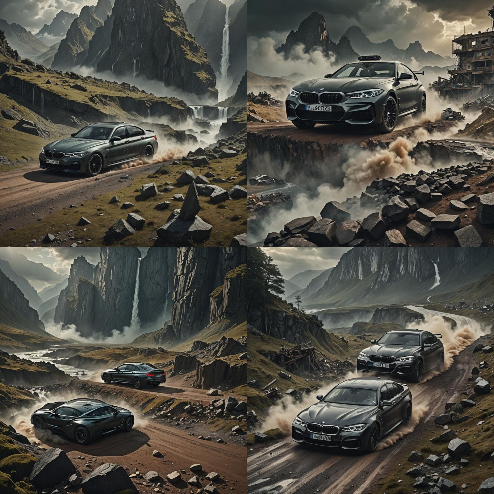 Epic BMW Car in Digital Matte Painting