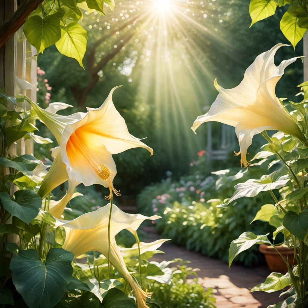 Brugmansia spp. 	angel's trumpet