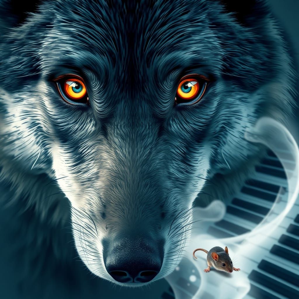 Grey Wolf's Universe Eyes in Neo-Gothic Labyrinth