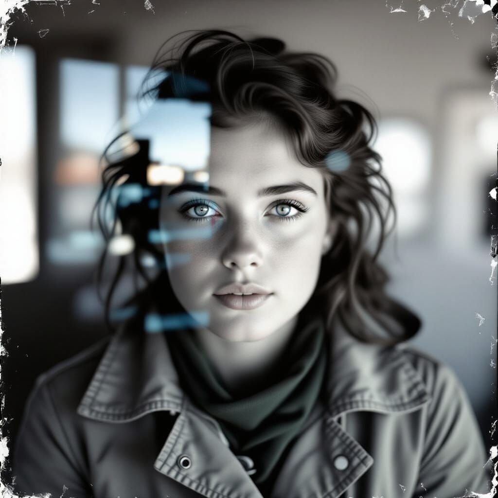 AI Generated Photography Negative Image