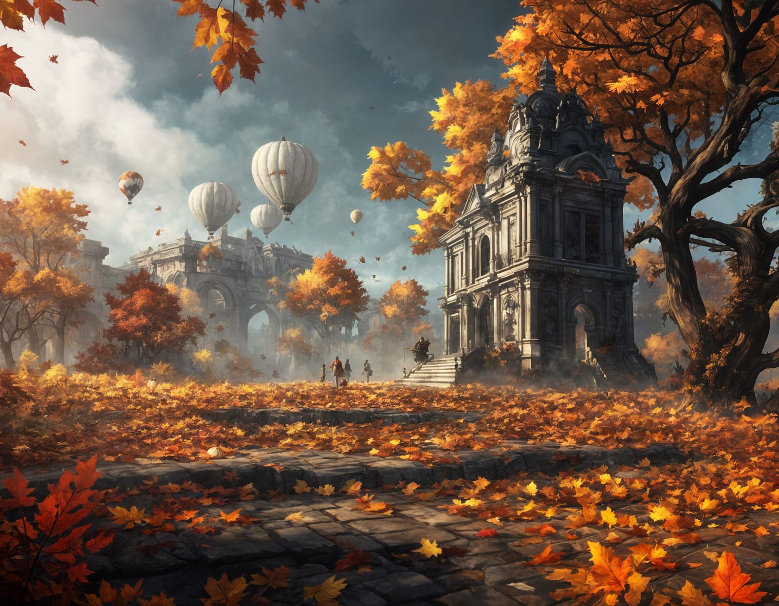 Dreamy Maze: Surreal Composition with Violin and Keys