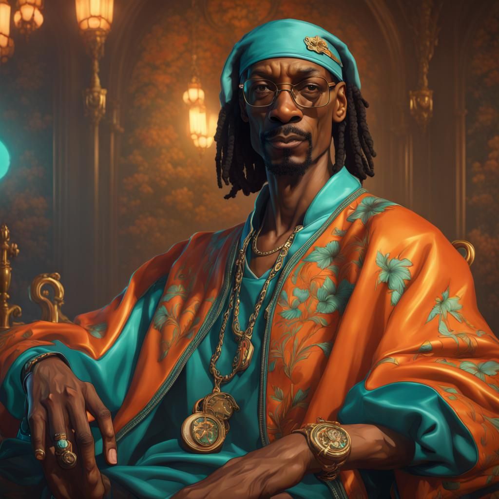 Snoop Dogg as Medieval Knight, Hyperdetailed Concept Art