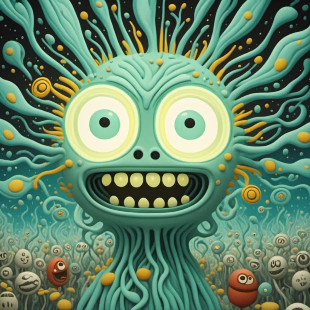 <lora:Alien MooOOn:1.0> Giant up close zoomed in ridiculous ...