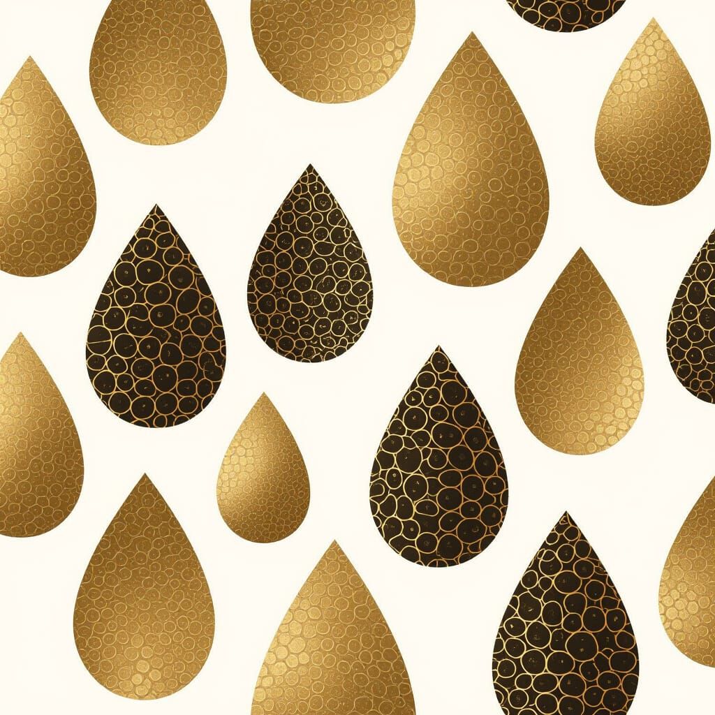 Generous Bronze Abstract Drops in Janejaylicious Style