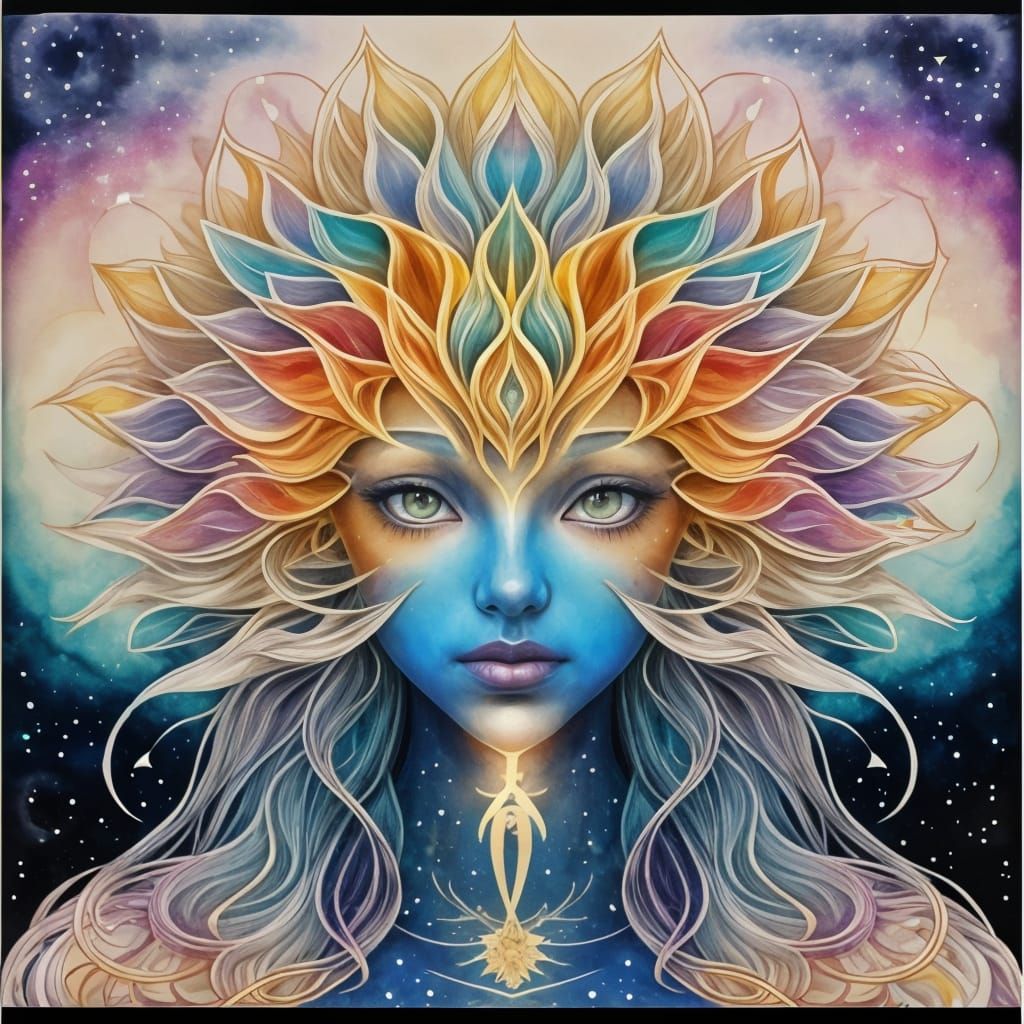 Magical Seaside Dreamscape in Surreal Watercolor Style