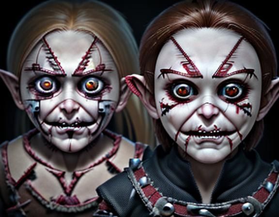 Cursed Chucky Doll Fantasy Adventurers Squad