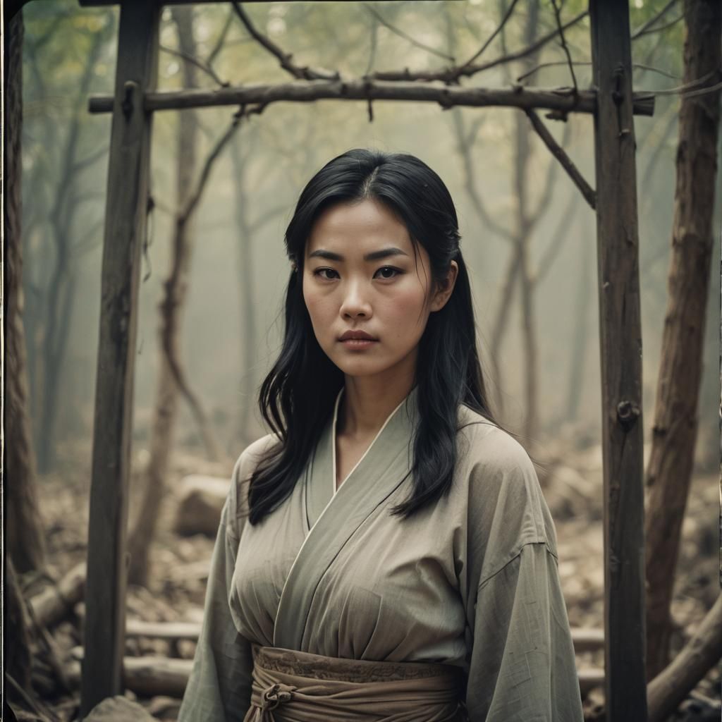 Stunning Portrait of a Chinese Woman in Cinematic Style
