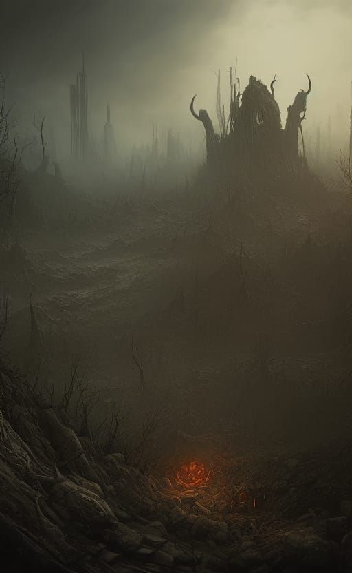 Cthulhu's Post-Apocalyptic Horror Landscape in Unreal Engine