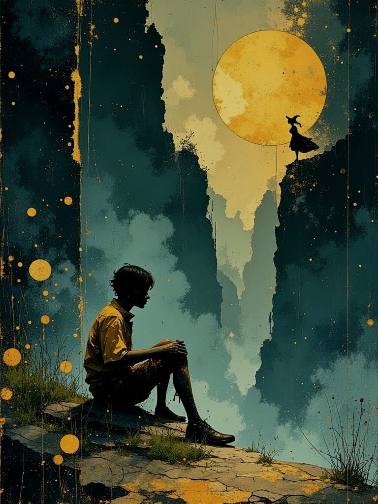 Ethereal Fantasy Figure in Whimsical Atmosphere