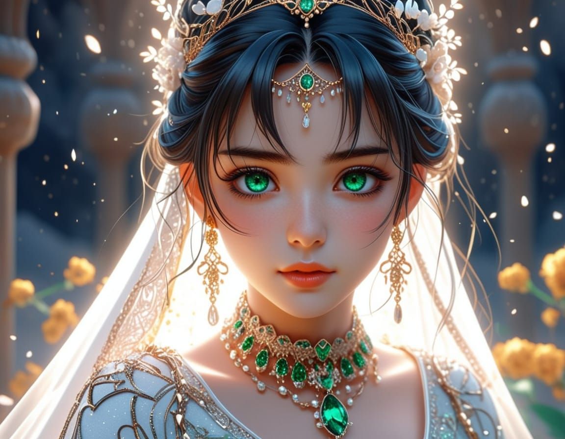 Anime Desert Princess Bride in 8K UHD