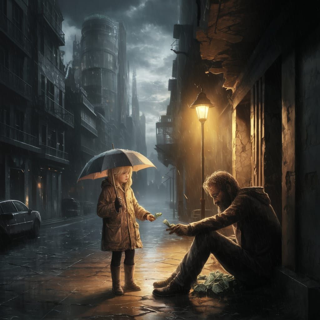 Hope in a Desolate Future Cityscape