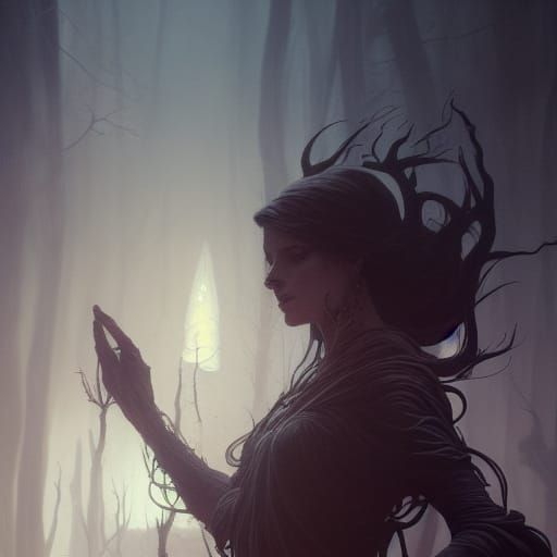 Witchcraft in Dark Fantasy Style, 8k Resolution