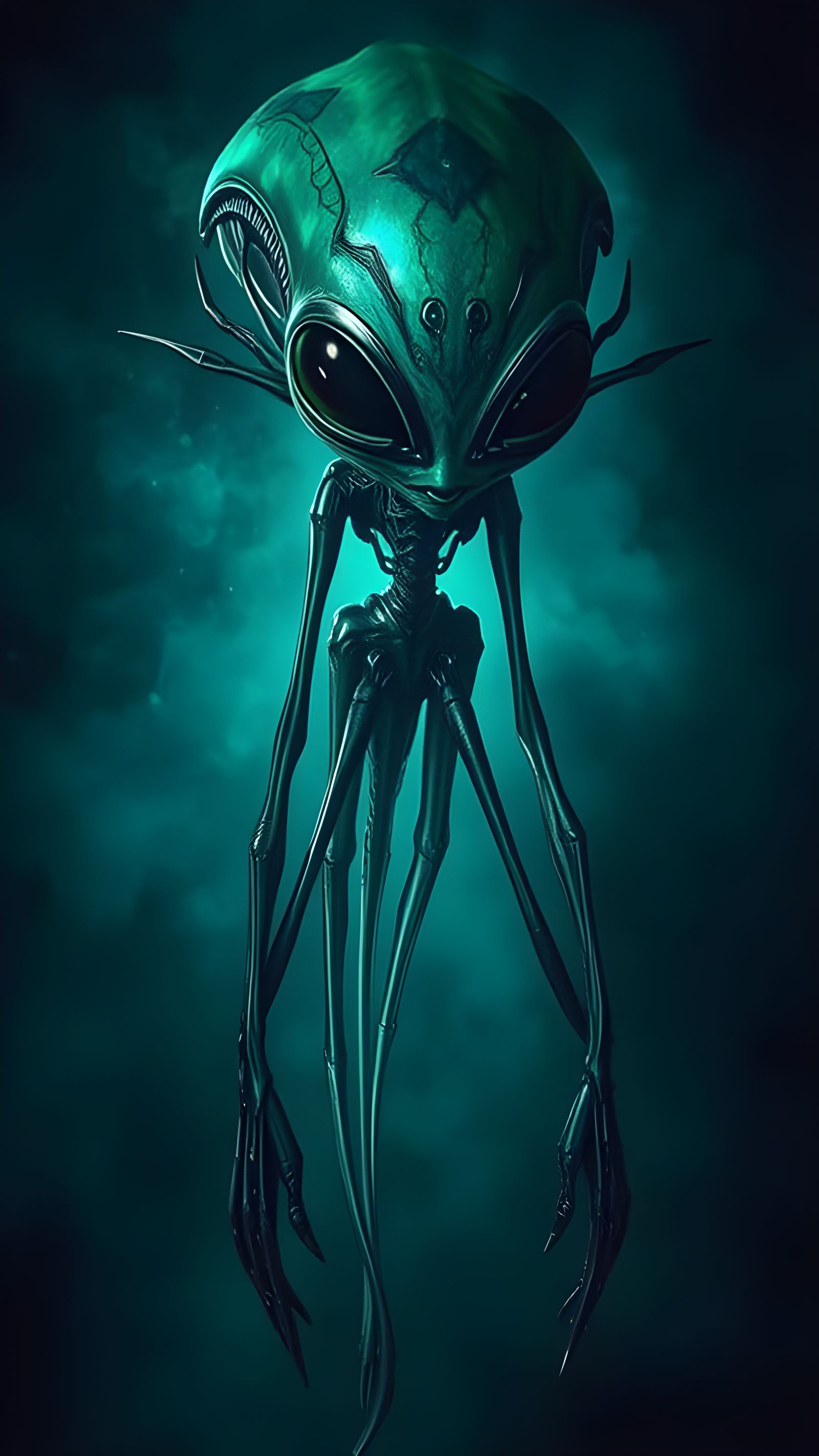 Strange extraterrestrial scout