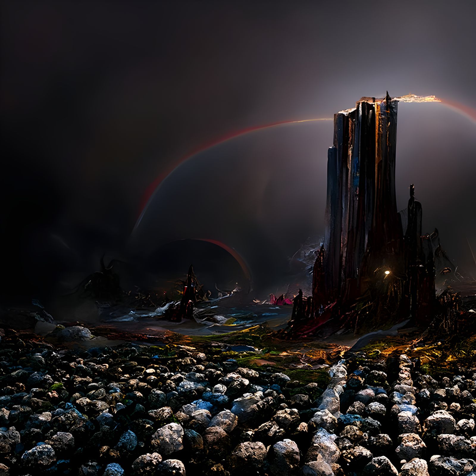 Prismatic Tides Cascade Over City of Light