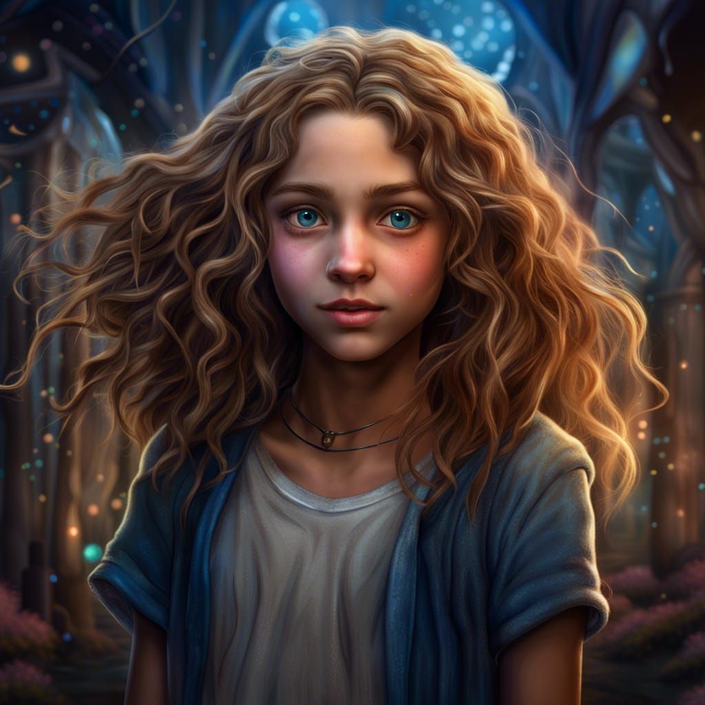 Girl with Brown Hair: Fantasy Concept Art