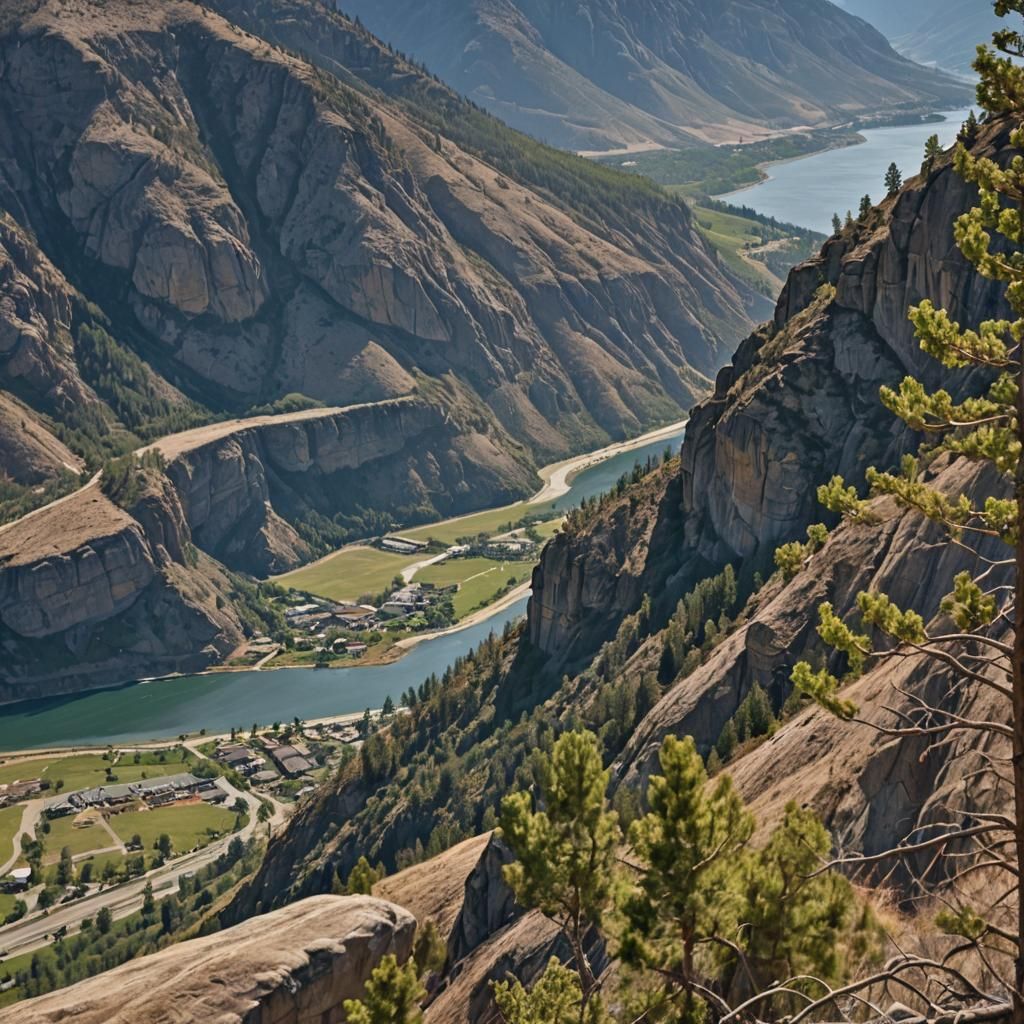 McIntyre Bluff and Vaseux Lake, British Columbia