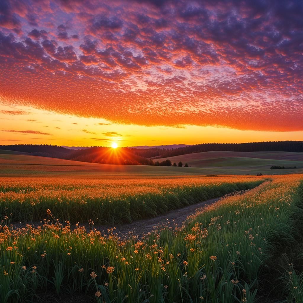 Futuristic Cloud City with Golden Planet