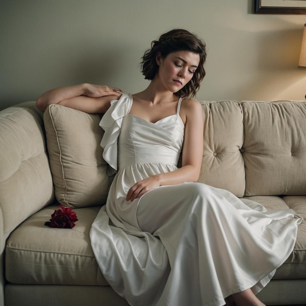 Mary Elizabeth Winstead Sleeping: Cinematic Film Still