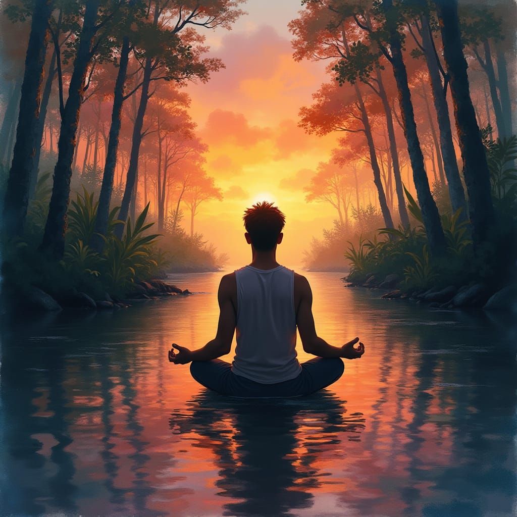 Ethereal Mauritius Sunset Meditation