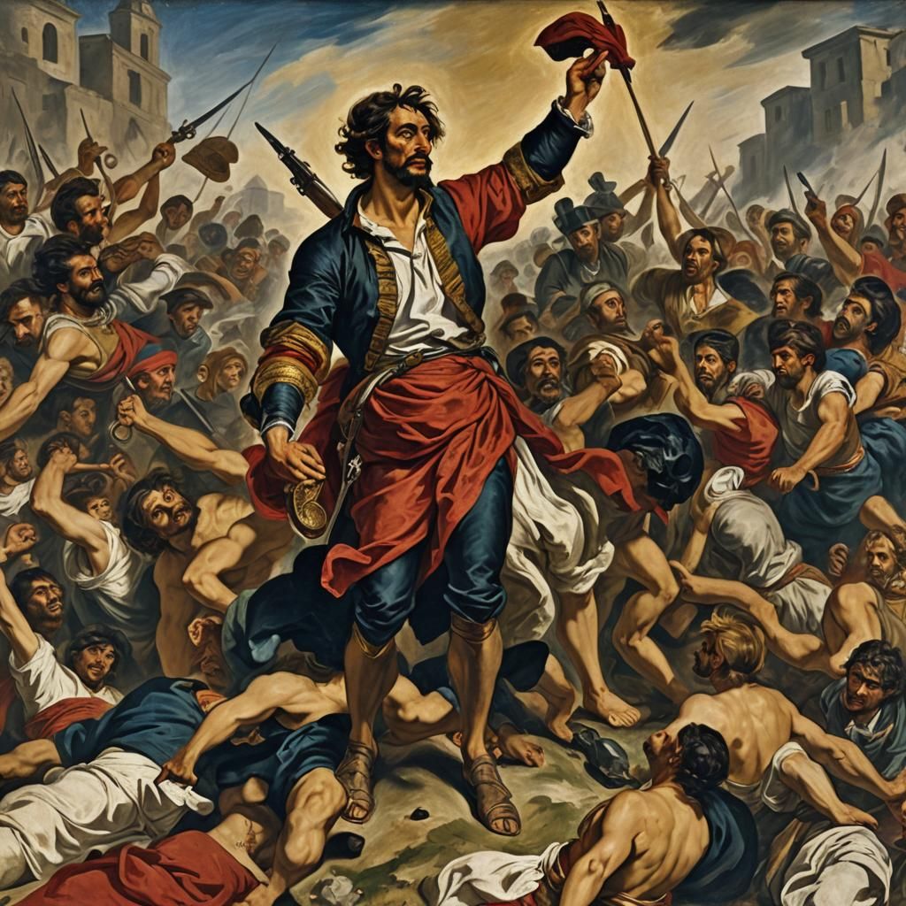 Liberty Leading the People in Modern Times