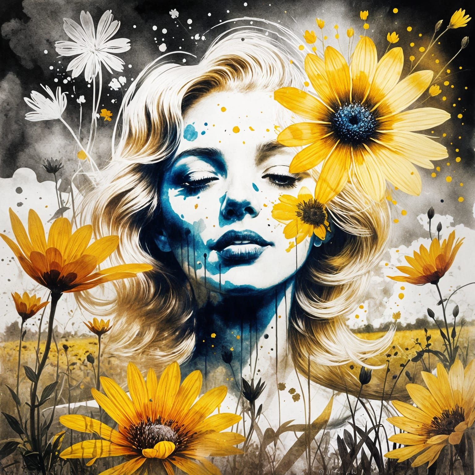 Lady in Spring Bloom: A Surrealistic Masterpiece