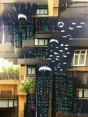 Binary Rain Digital Cascade