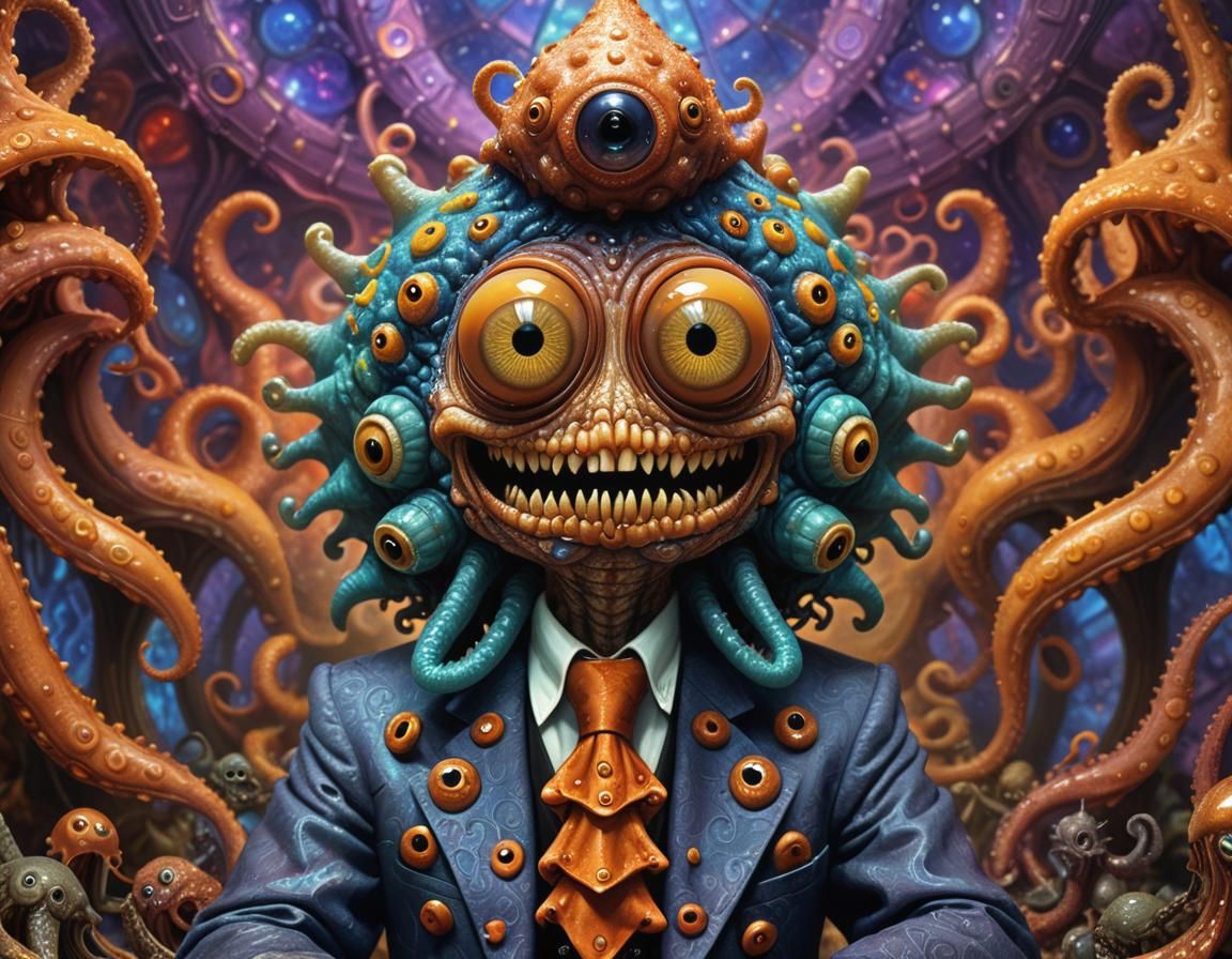 Wingnut Goober: A Deepdream Heavy Metal Portrait