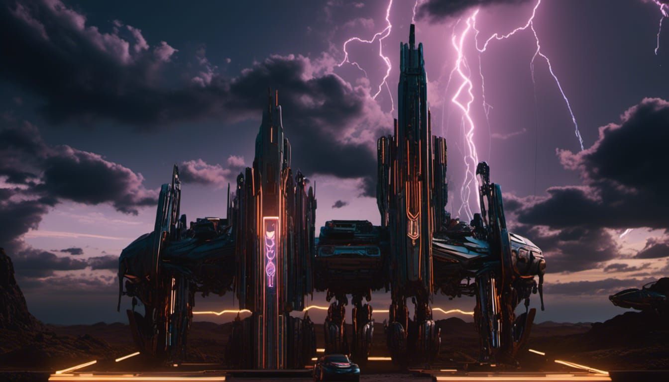 Cyberpunk Robot in Blade Runner 2049 Style