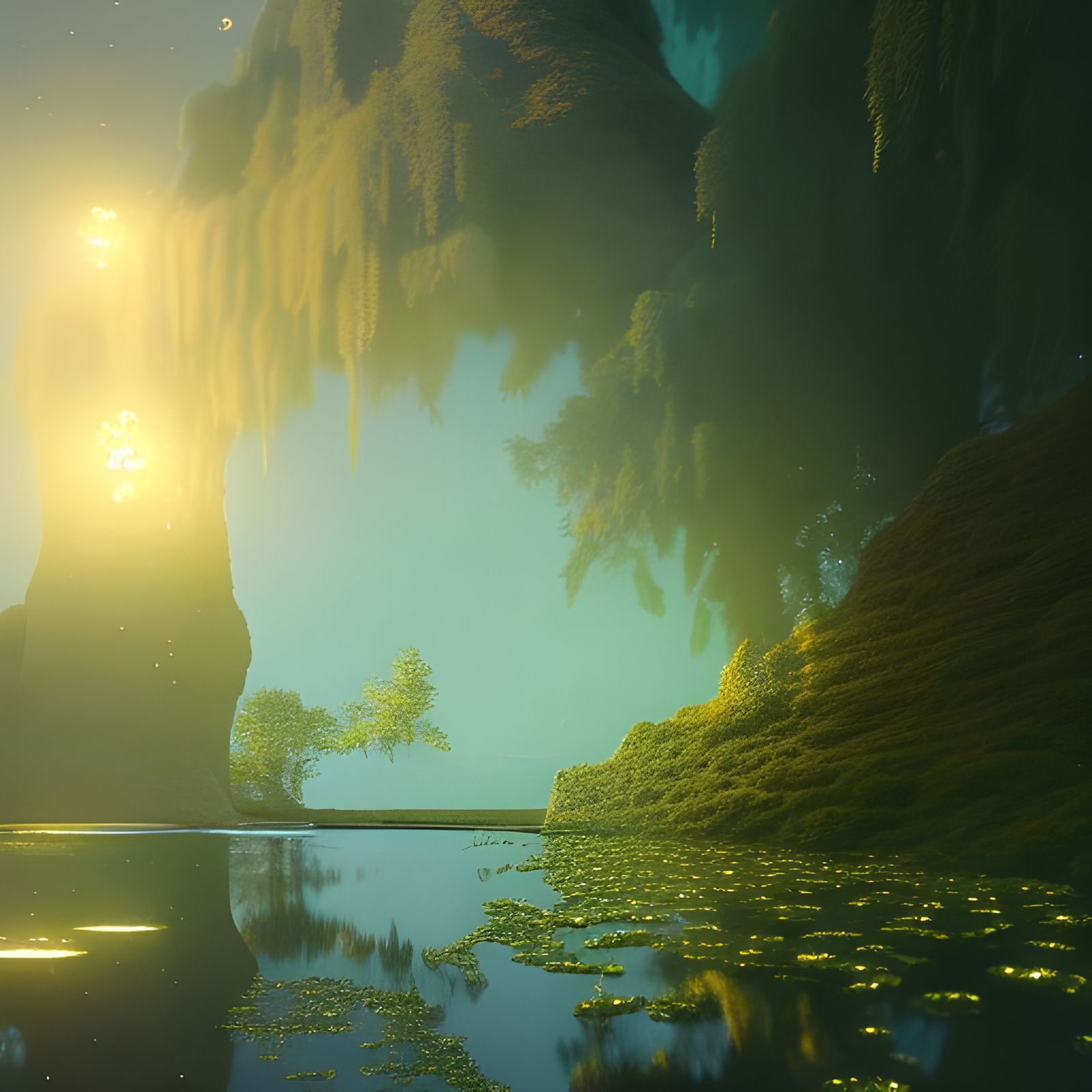 Fractal Solitude in Jeweled Rococo Style