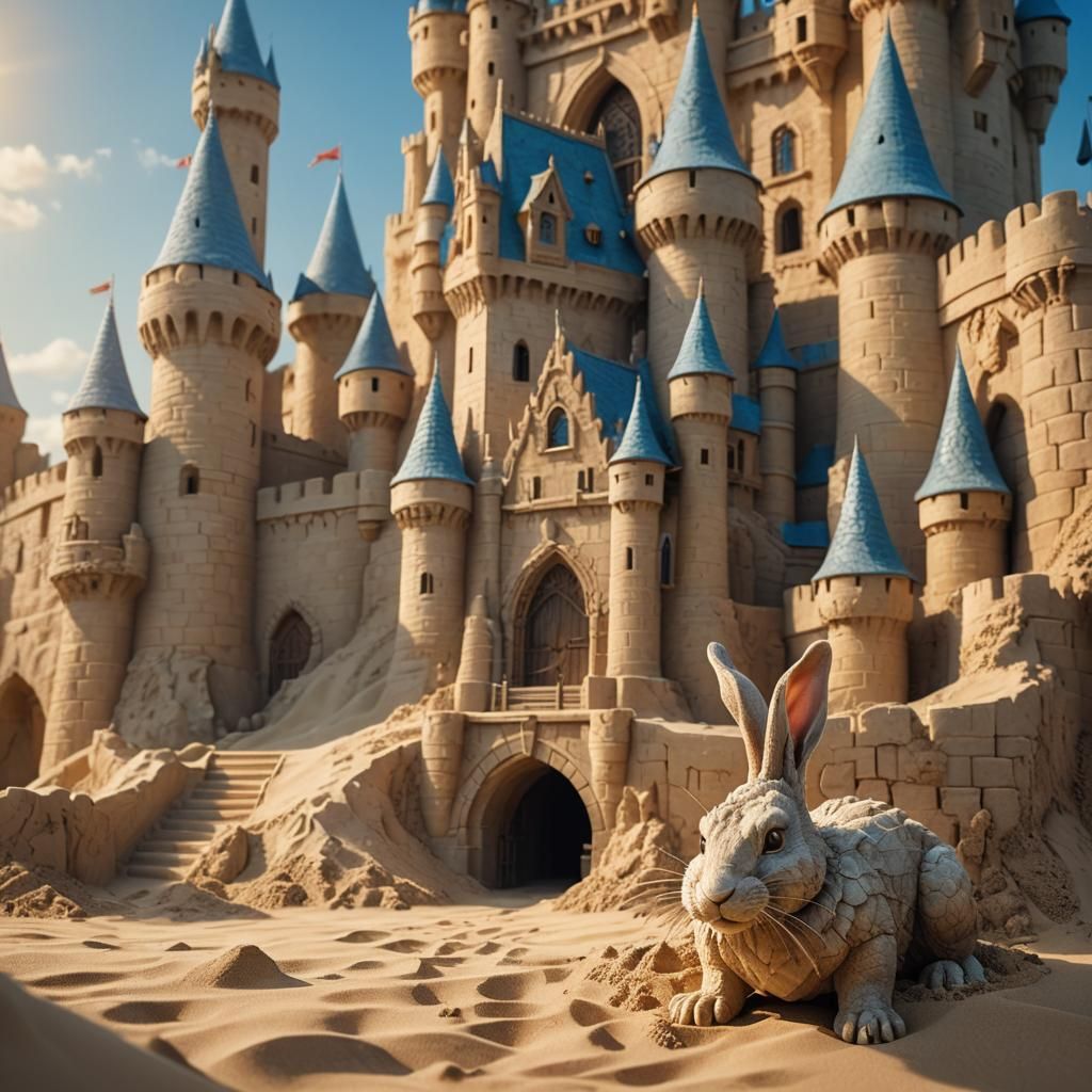 Fantasy Sand Castle Concept Art in Unreal Engine