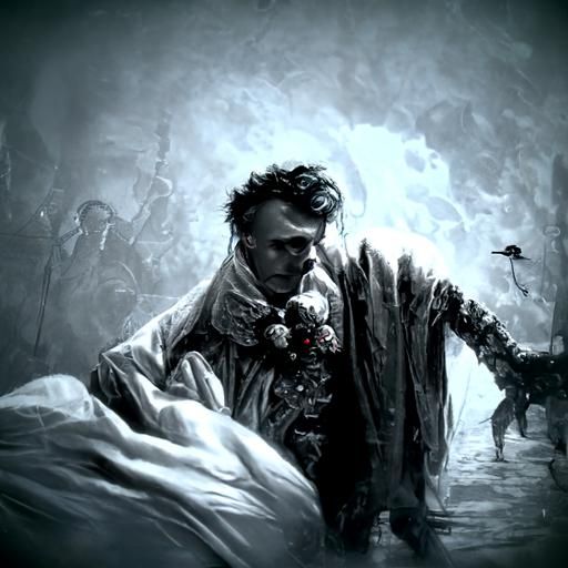 Gothic Horror Image of a Charming Man